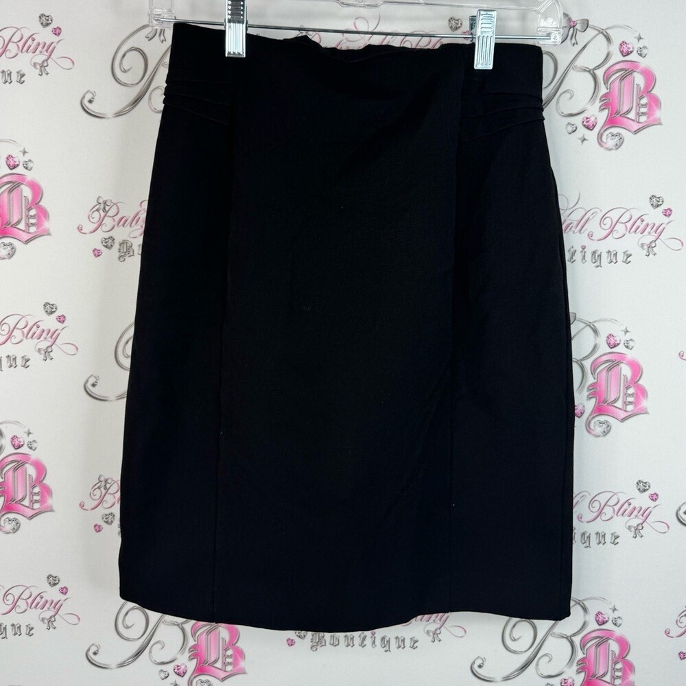 Express skirt pencil style black zip up cinching Classic Black Pencil Skirt